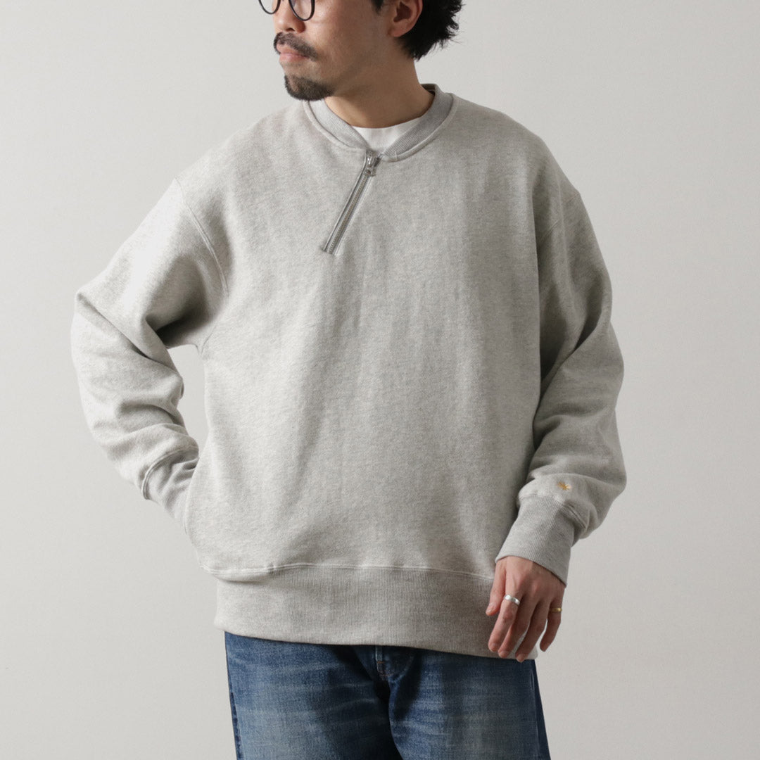 GOHEMP / Sweat ras du cou demi-zip