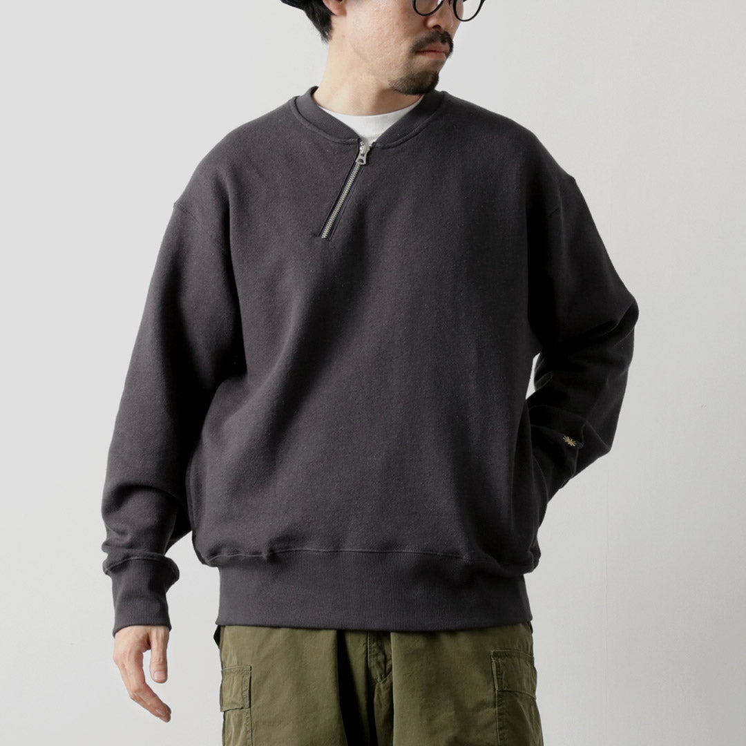 GOHEMP / Sweat ras du cou demi-zip