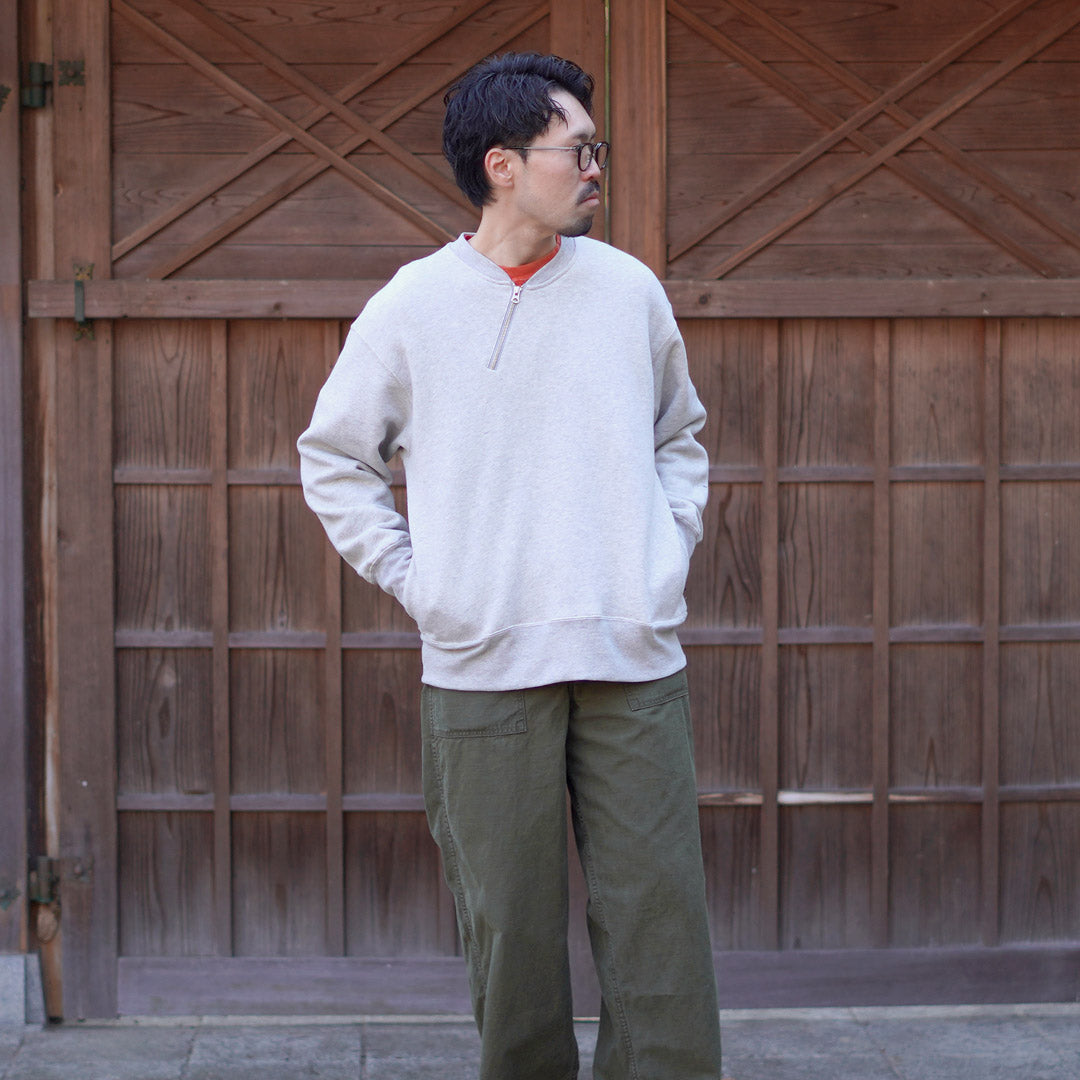 GOHEMP / Sweat ras du cou demi-zip