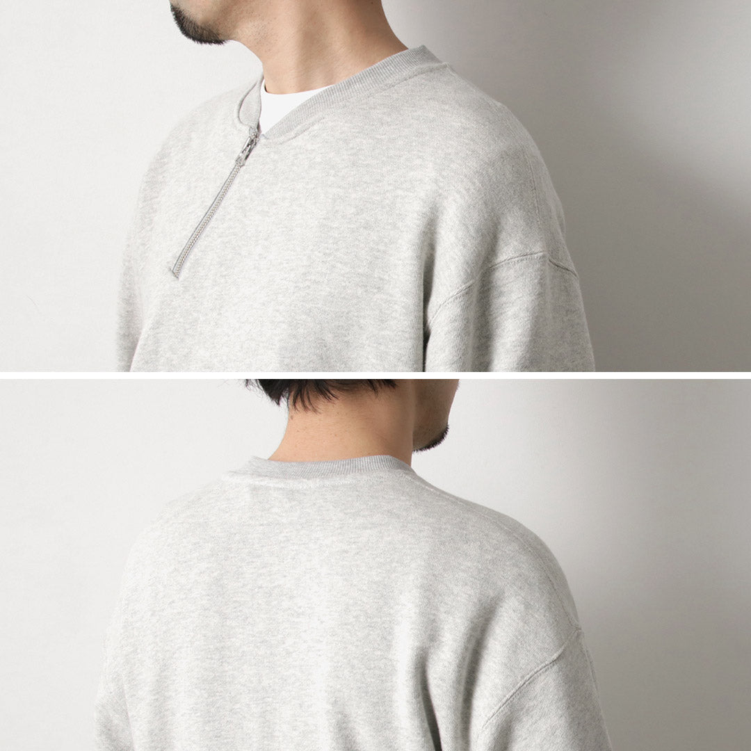 GOHEMP / Sweat ras du cou demi-zip