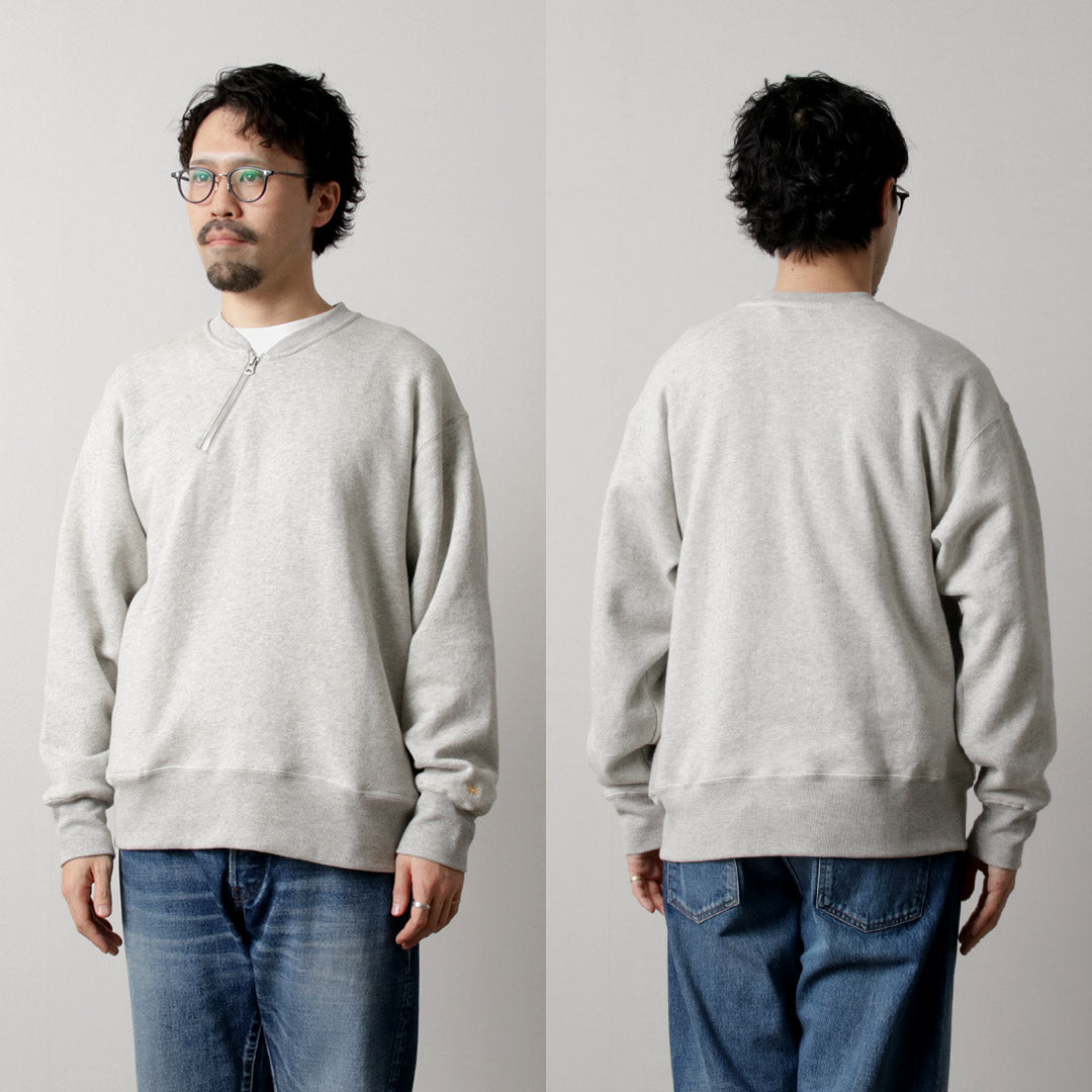 GOHEMP / Sweat ras du cou demi-zip