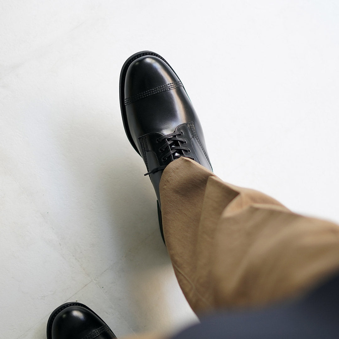 SANDERS / 1128BC Chaussures Derby Militaires en Cuir Lisse