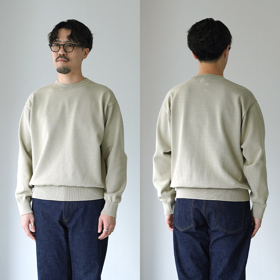 YONETOMI NEW BASIC / Rigid Sea Island Cotton Knit Pullover