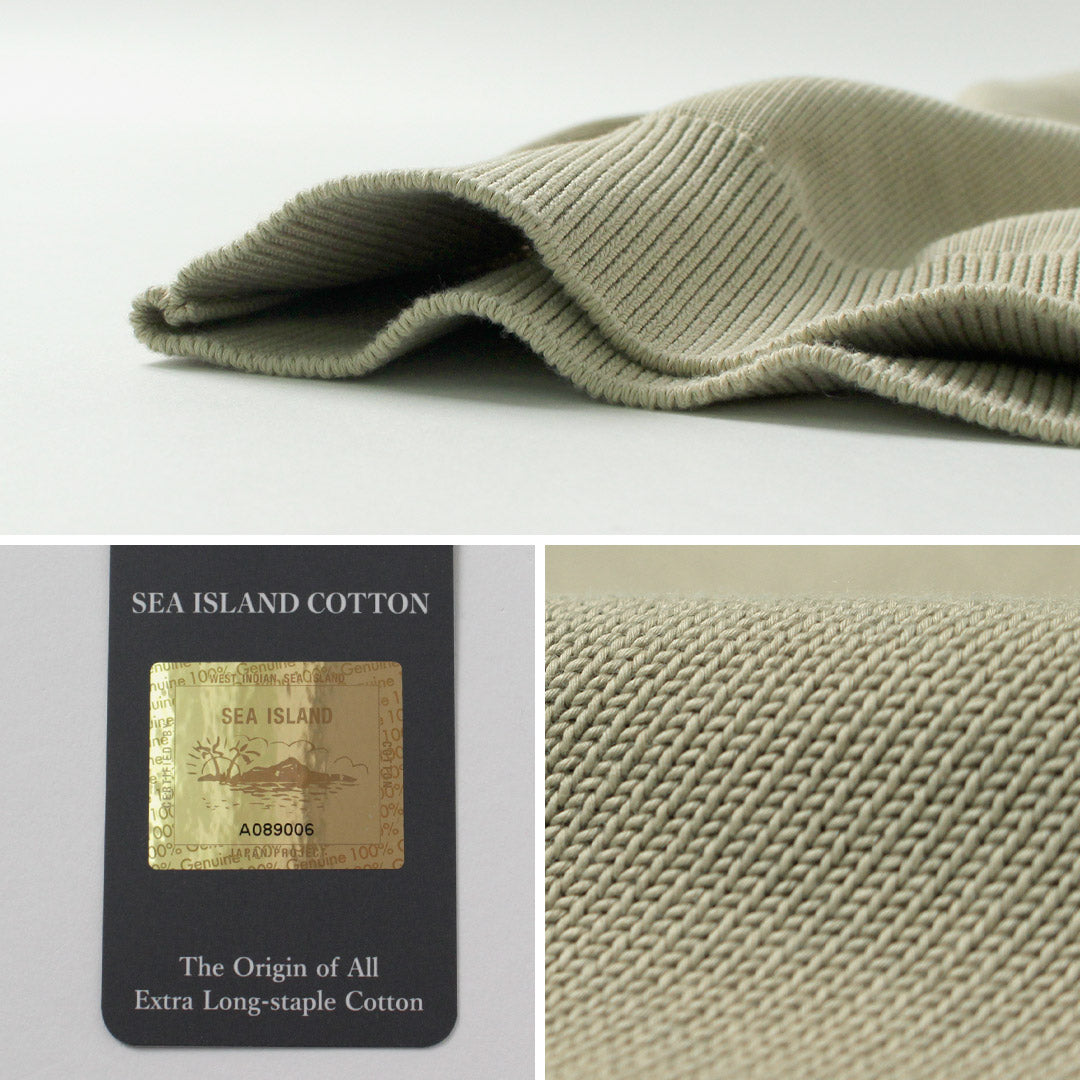 YONETOMI NEW BASIC / Rigid Sea Island Cotton Knit Pullover