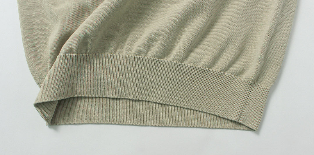 YONETOMI NEW BASIC / Rigid Sea Island Cotton Knit Pullover