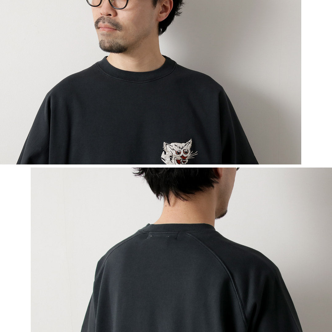 Camiseta de manga corta con cuello redondo Shelly Piled procesada por REMI RELIEF / SP (Tigre)