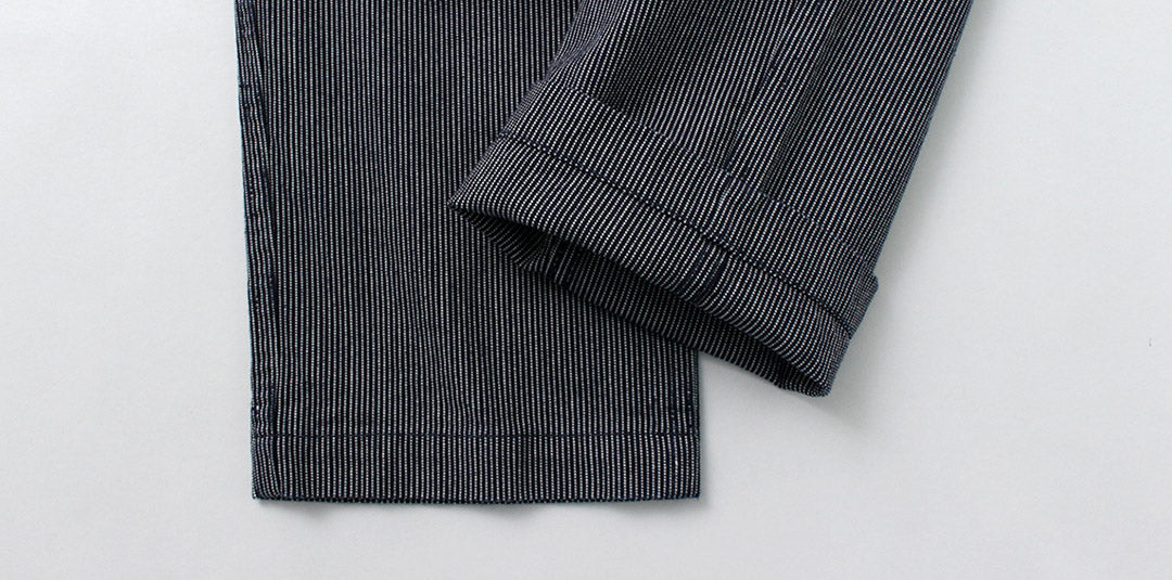JAPAN BLUE JEANS / 와이드 테이퍼드 히코리 팬츠