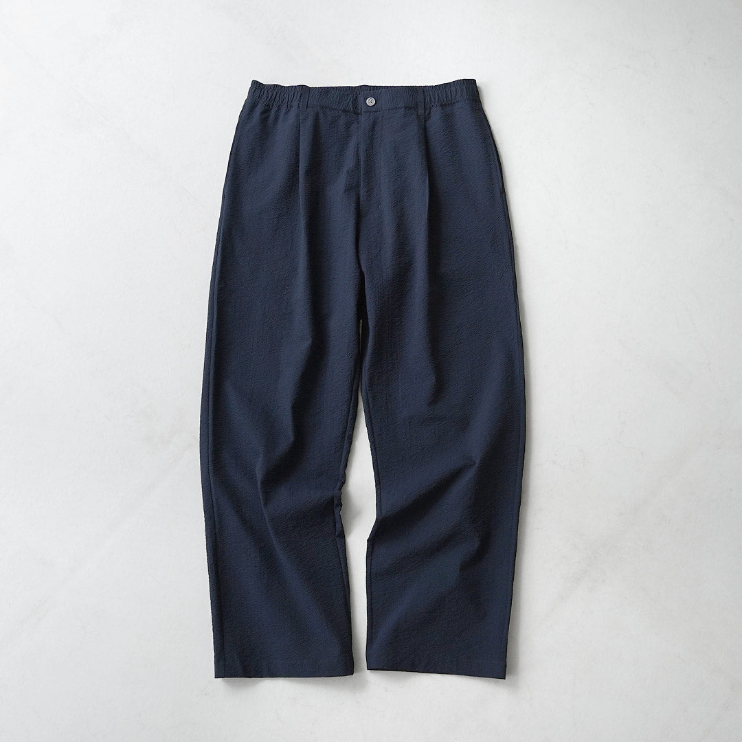 THOUSAND MILE / Seersucker Pleated Trousers