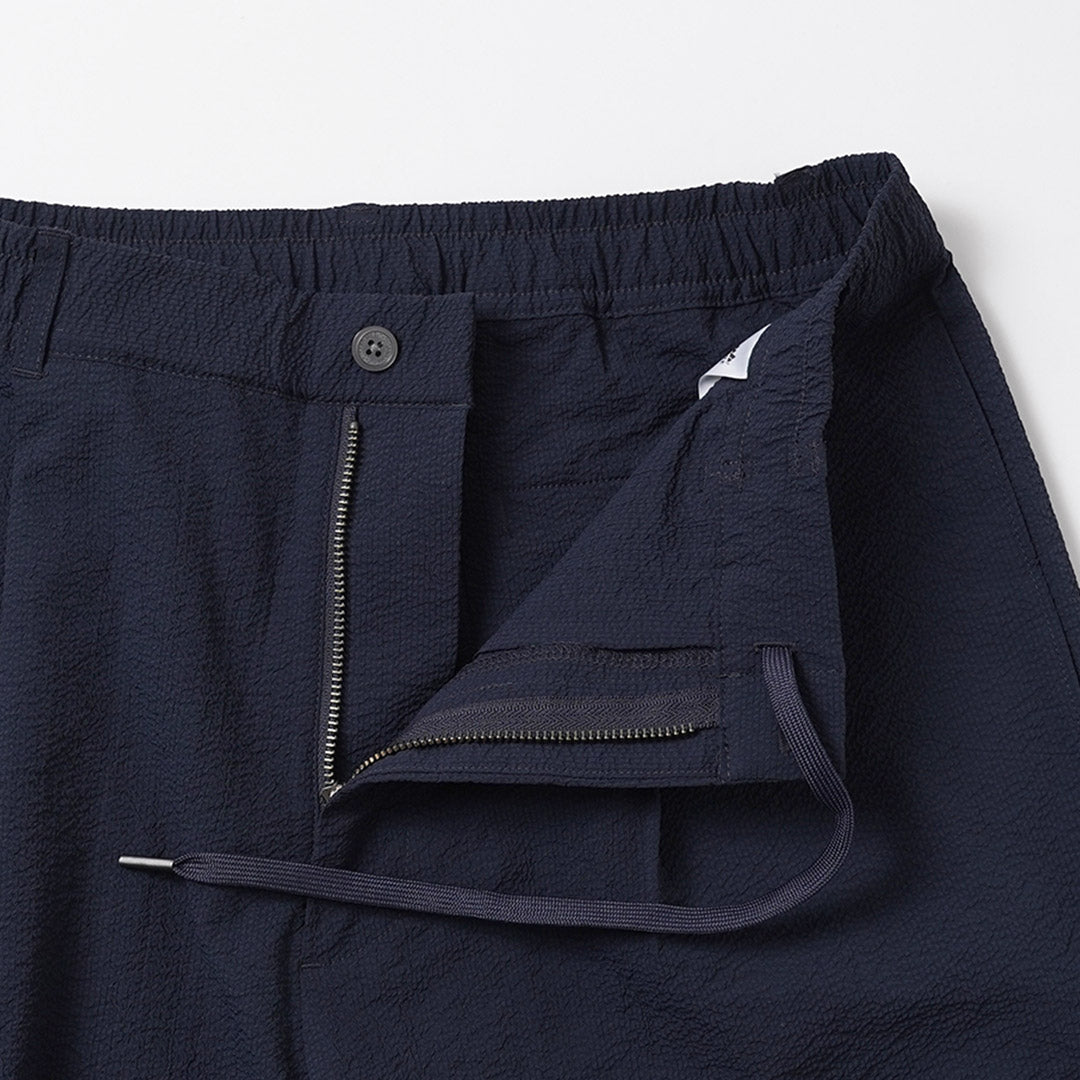 THOUSAND MILE / Seersucker Pleated Trousers