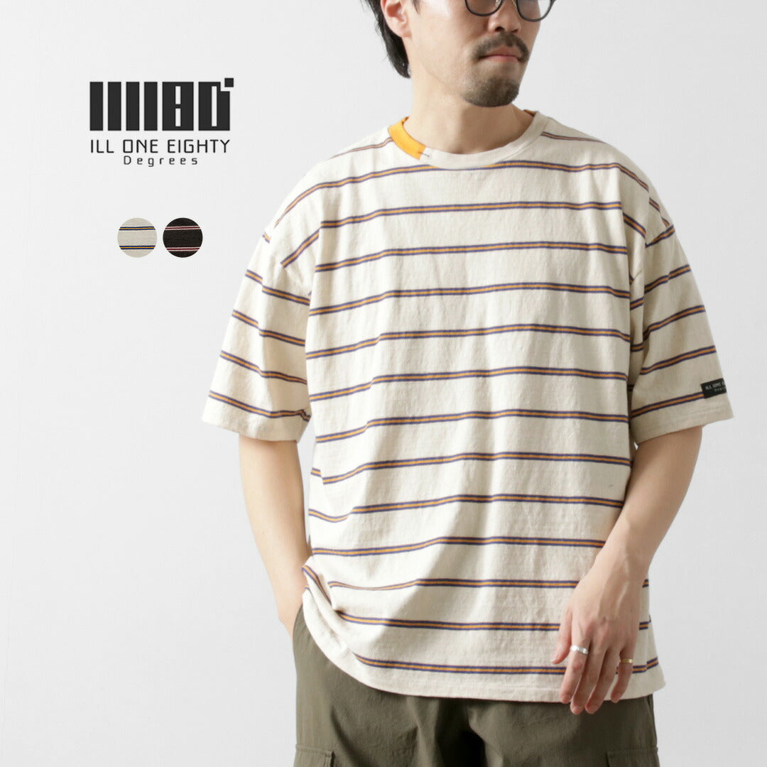 ILL ONE EIGHTY / Camiseta retro a rayas