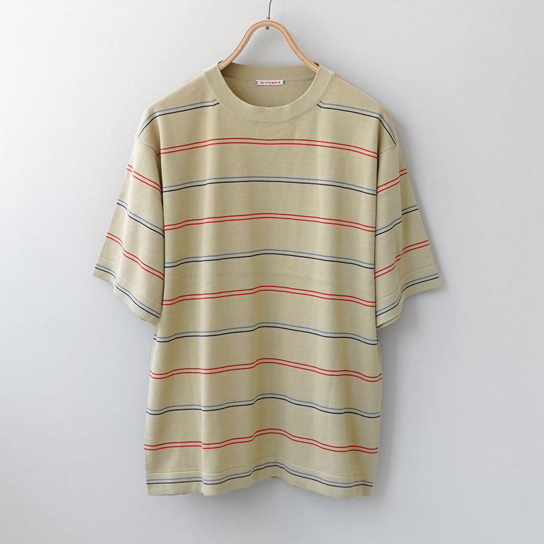 RYE TENDER / Centre Tee Stripe T-Shirt