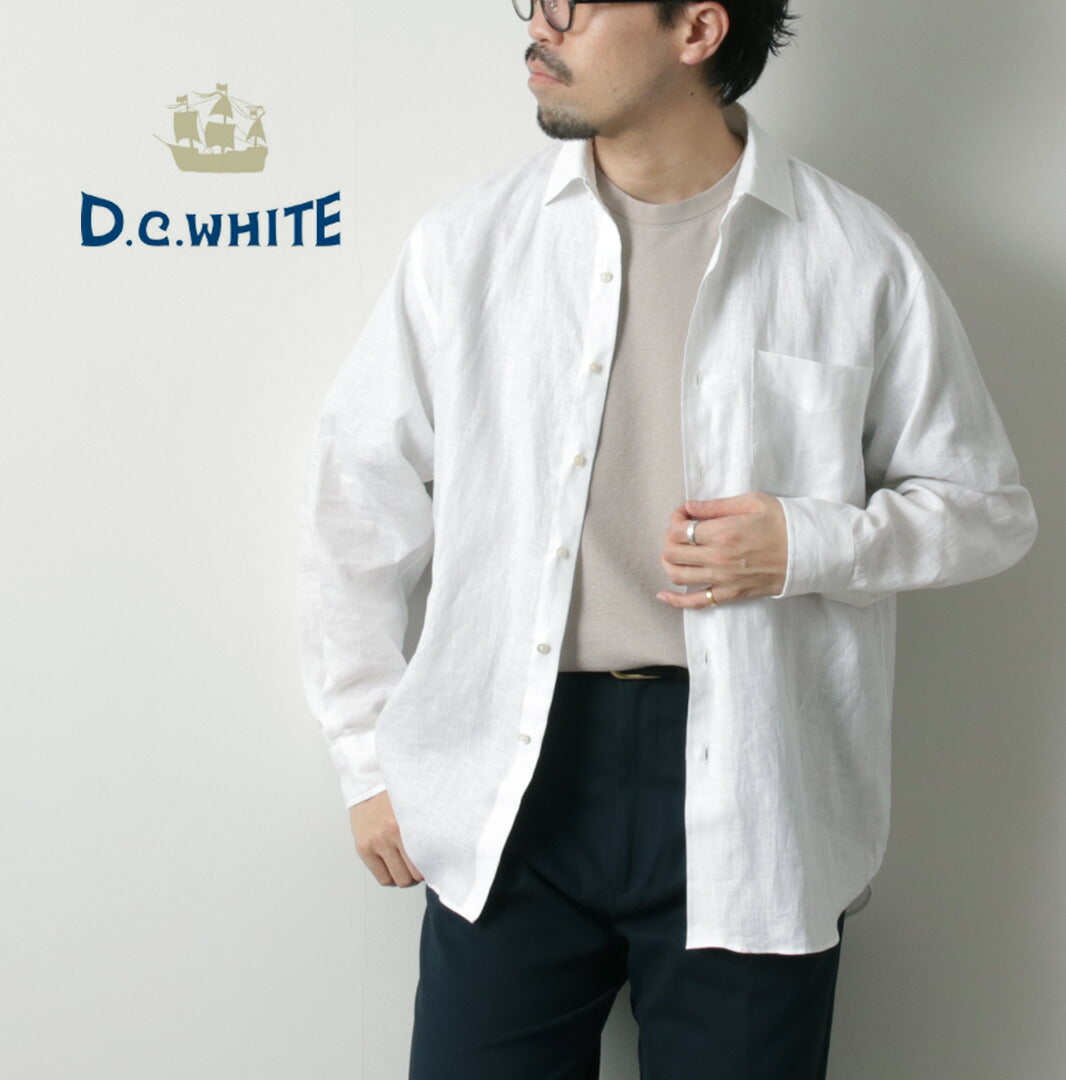 D.C.WHITE / 紐波特亞麻襯衫