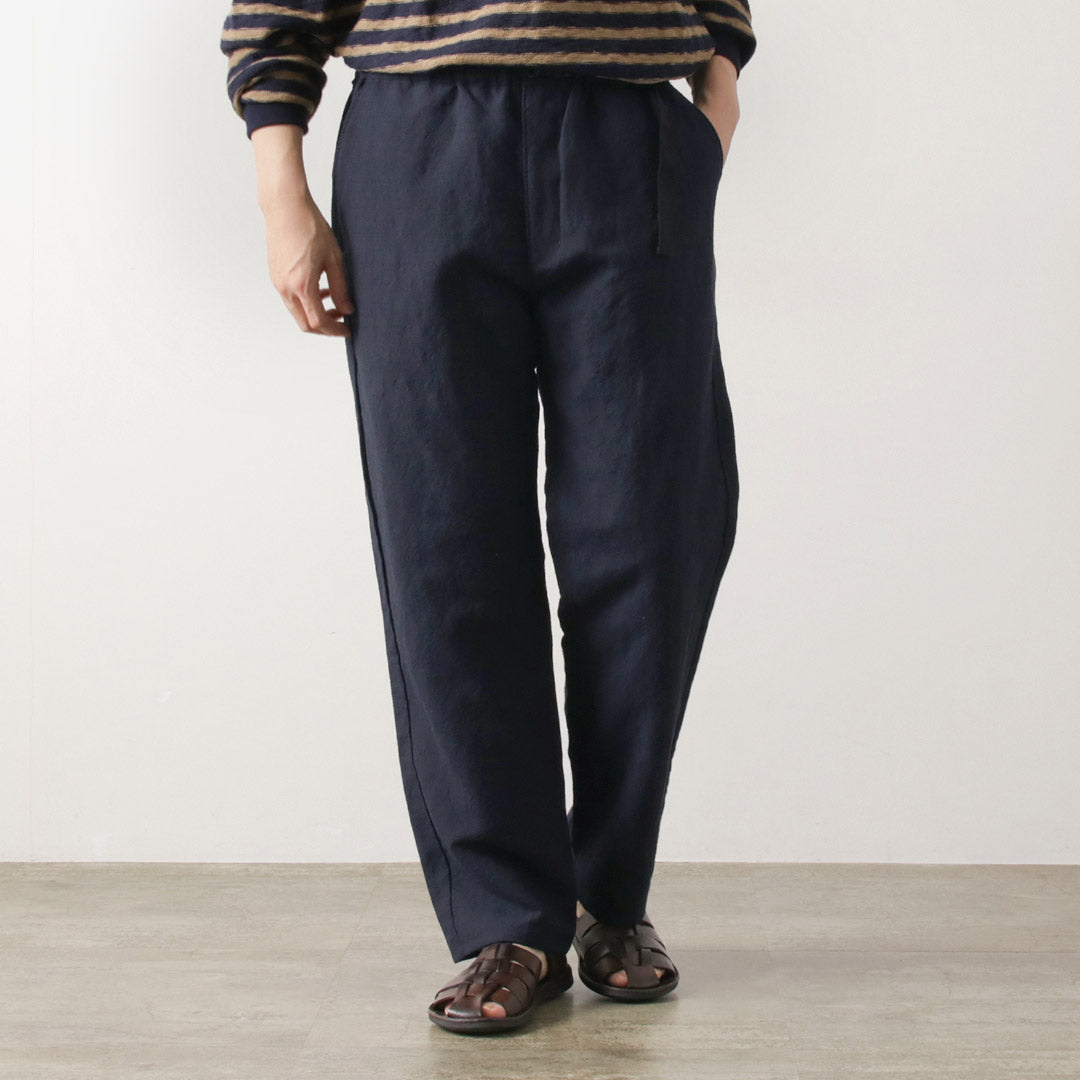 FUJITO / Linen Wool Tropical N.O.U.N Beltless Pants
