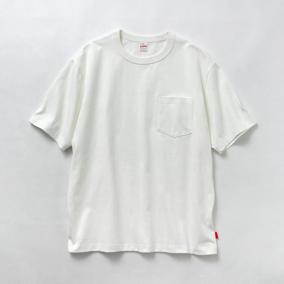 HEALTHKNIT / Camiseta con bolsillo y manga corta con cuello redondo y peso máximo de 9 oz
