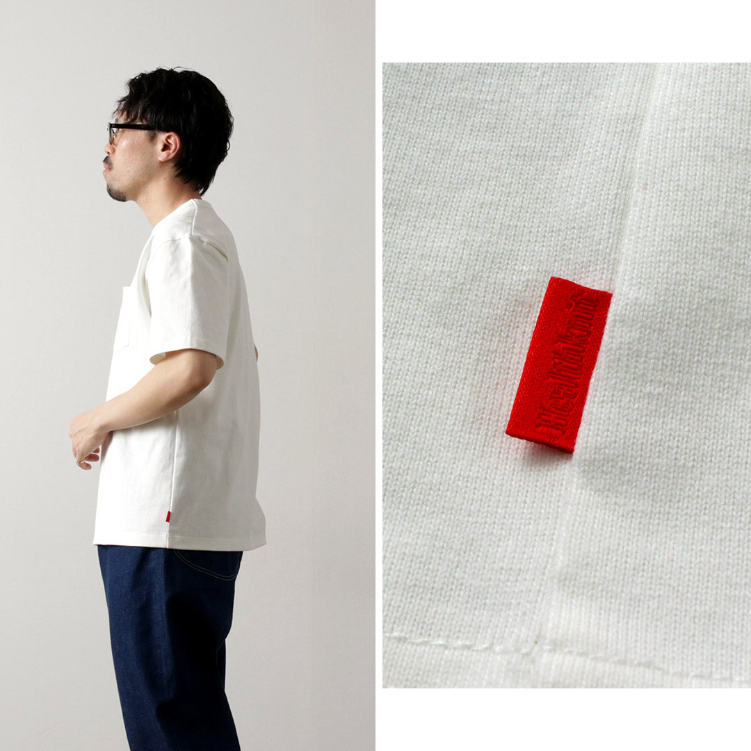 HEALTHKNIT / Camiseta con bolsillo y manga corta con cuello redondo y peso máximo de 9 oz
