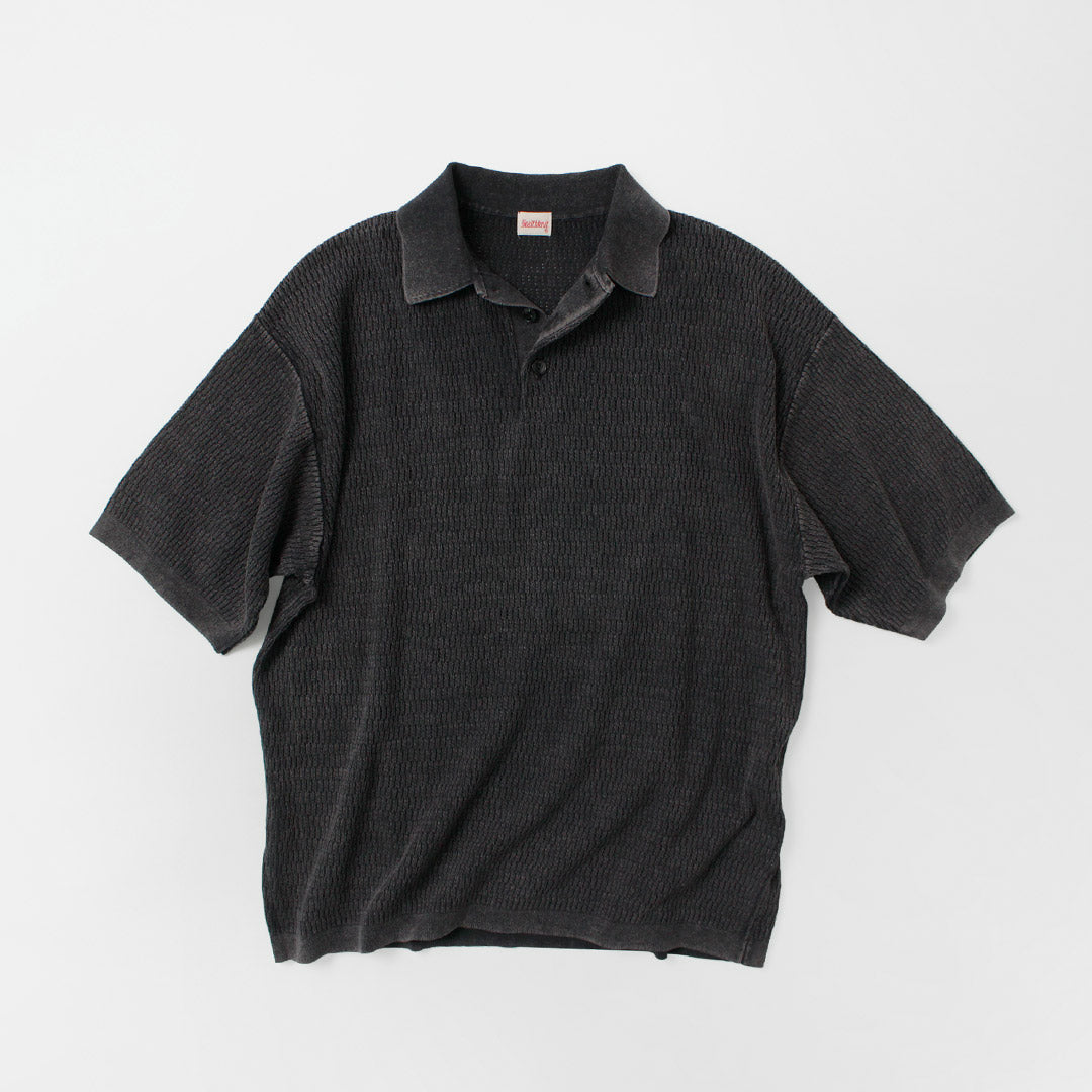 HEALTHKNIT / Polo en tricot à manches courtes
