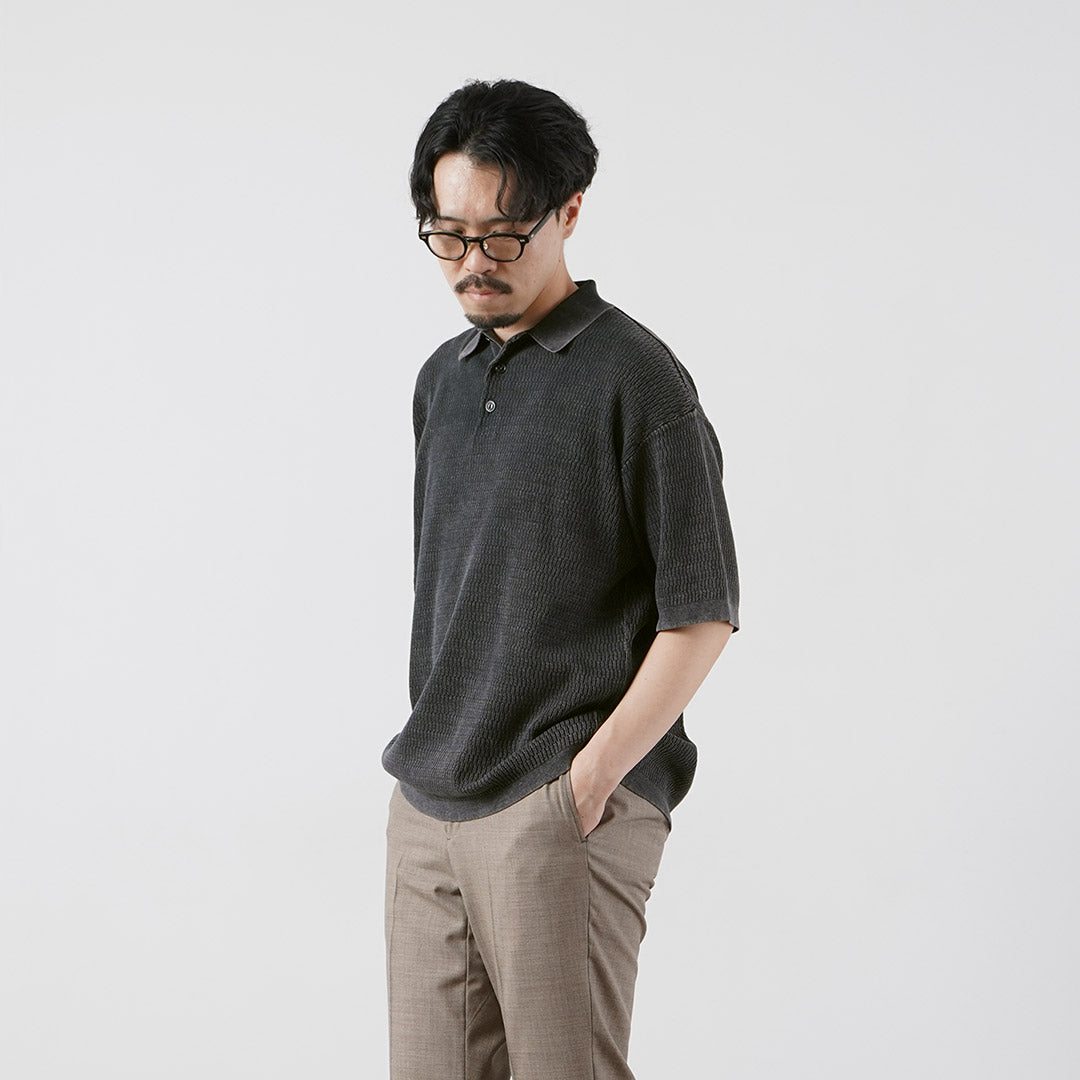 HEALTHKNIT / Polo en tricot à manches courtes
