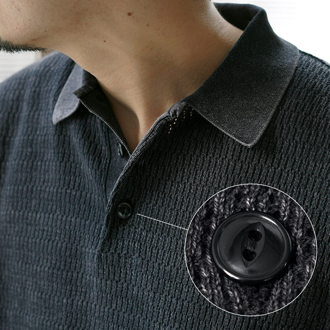 HEALTHKNIT / Polo en tricot à manches courtes