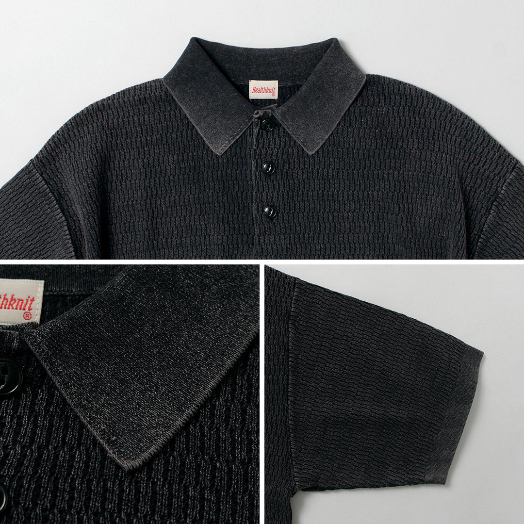 HEALTHKNIT / Polo en tricot à manches courtes