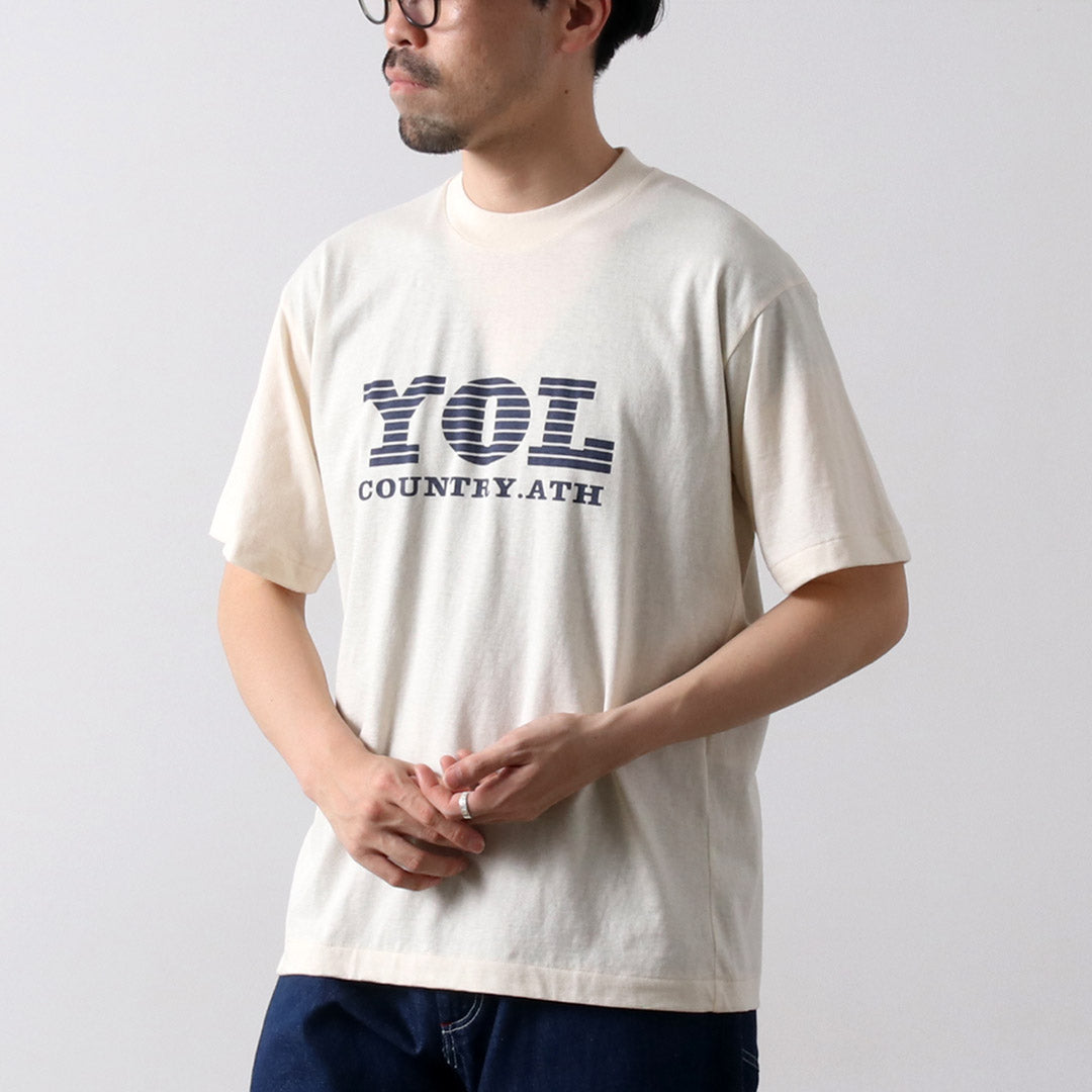 UNDYED / YOL 未染色有机棉印花 T 恤