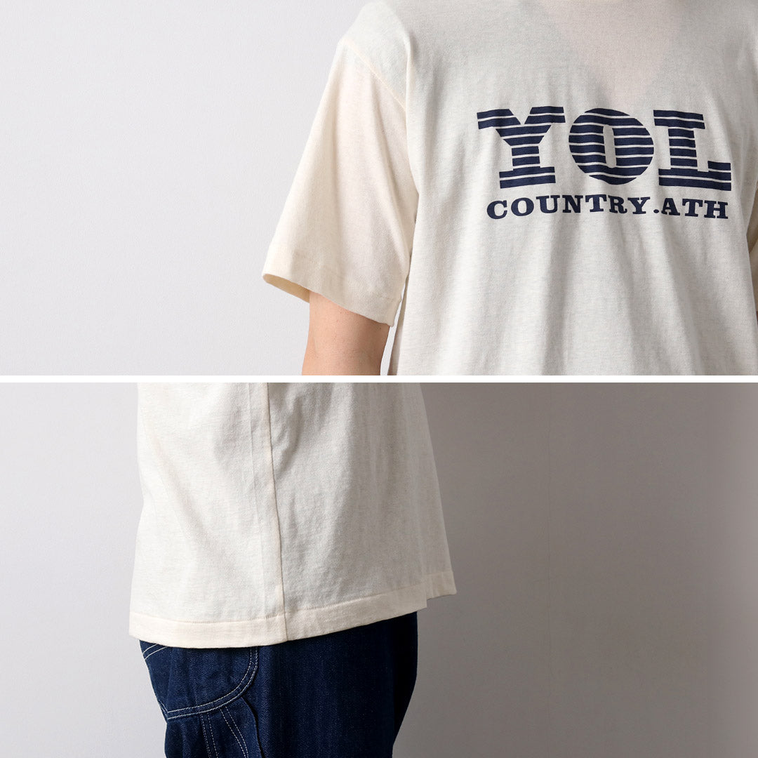 UNDYED / YOL 未染色有机棉印花 T 恤