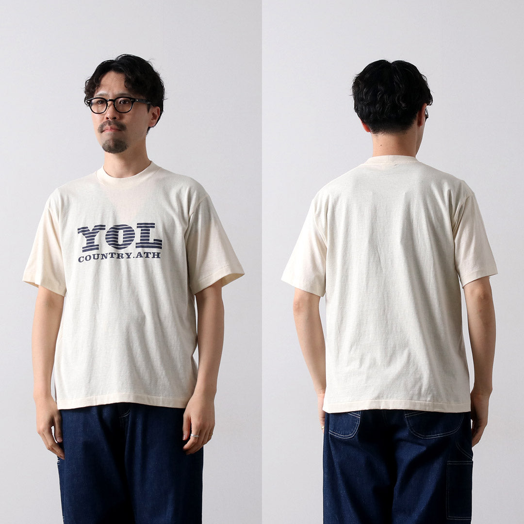 UNDYED / YOL 未染色有机棉印花 T 恤