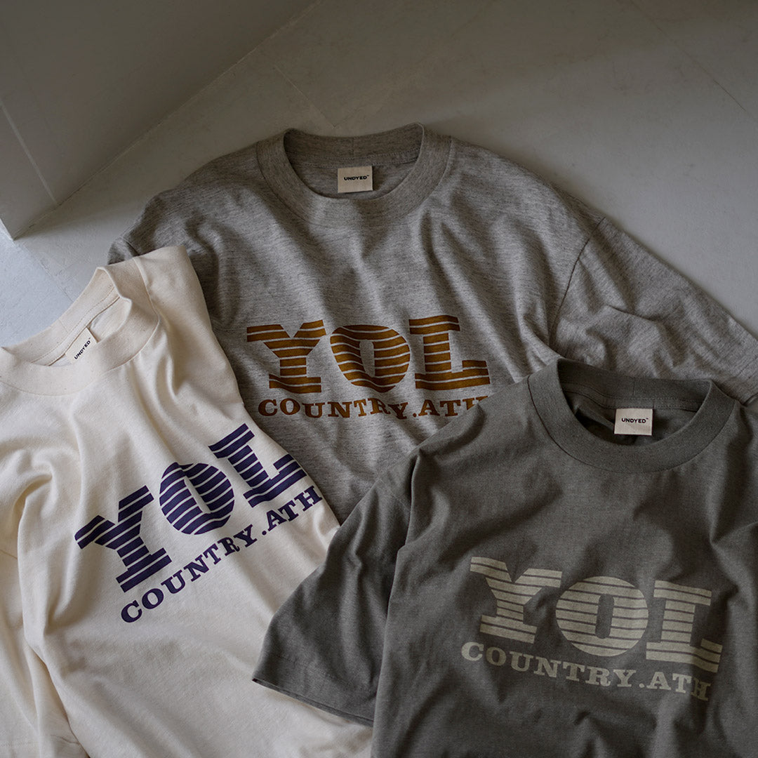 UNDYED / YOL 未染色有机棉印花 T 恤
