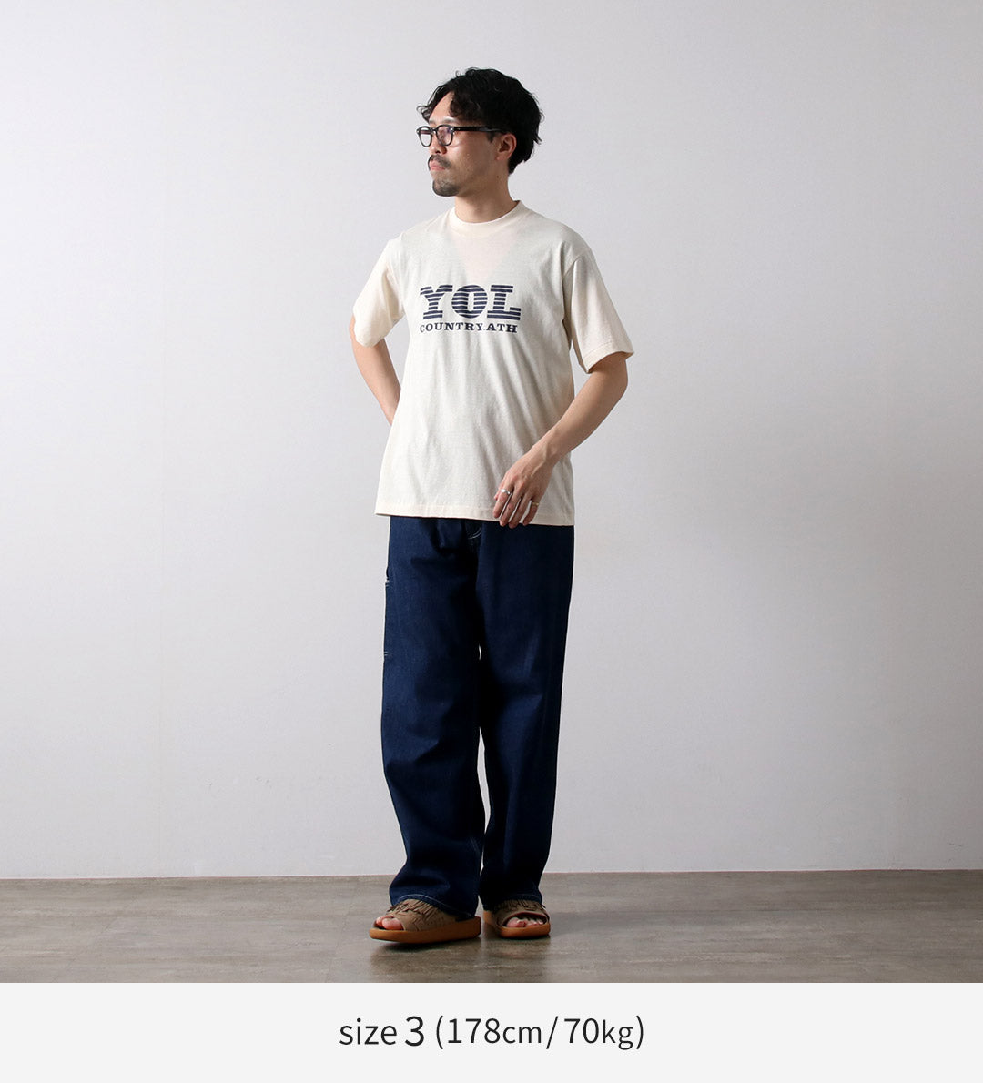 UNDYED / YOL 未染色有机棉印花 T 恤