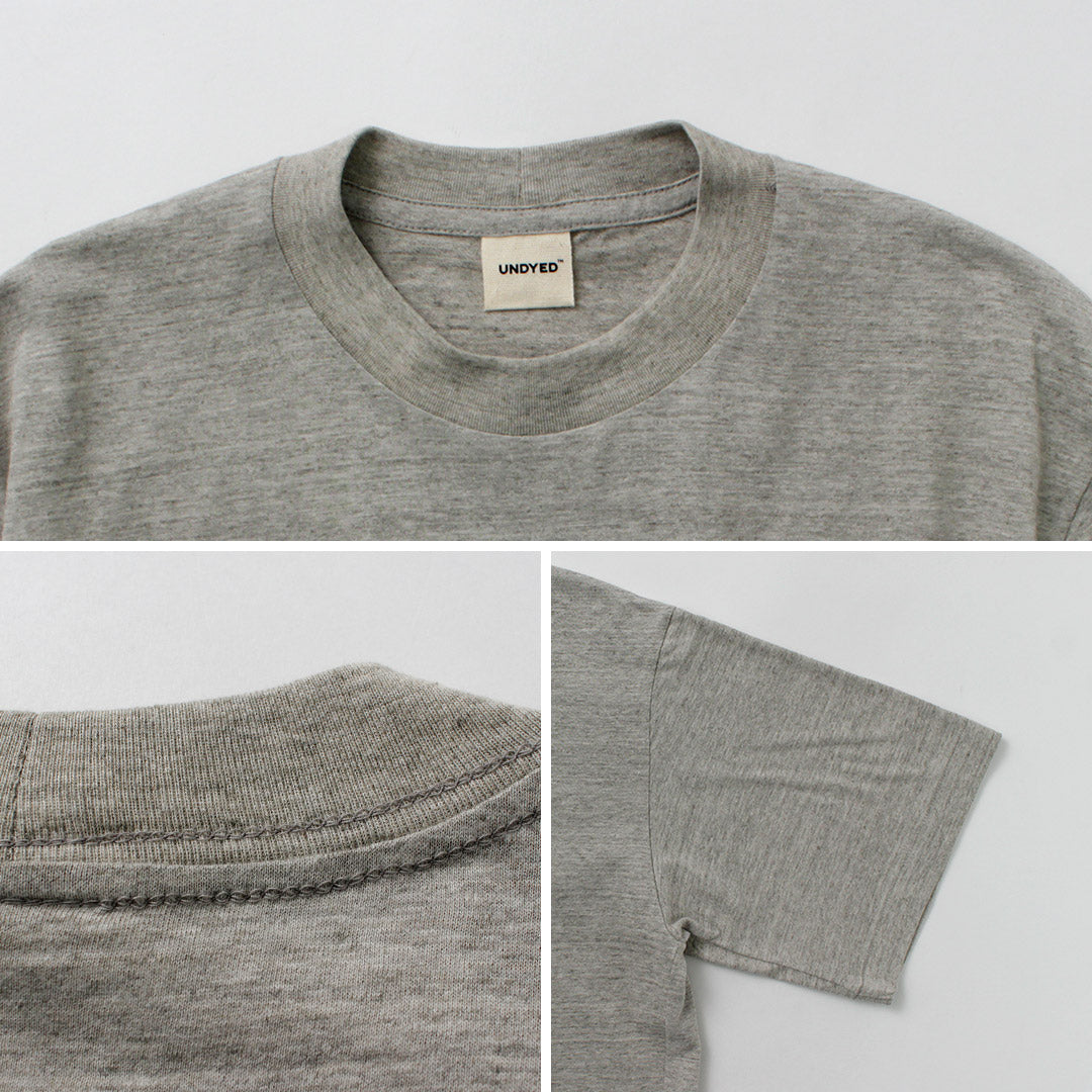 UNDYED / YOL 未染色有机棉印花 T 恤
