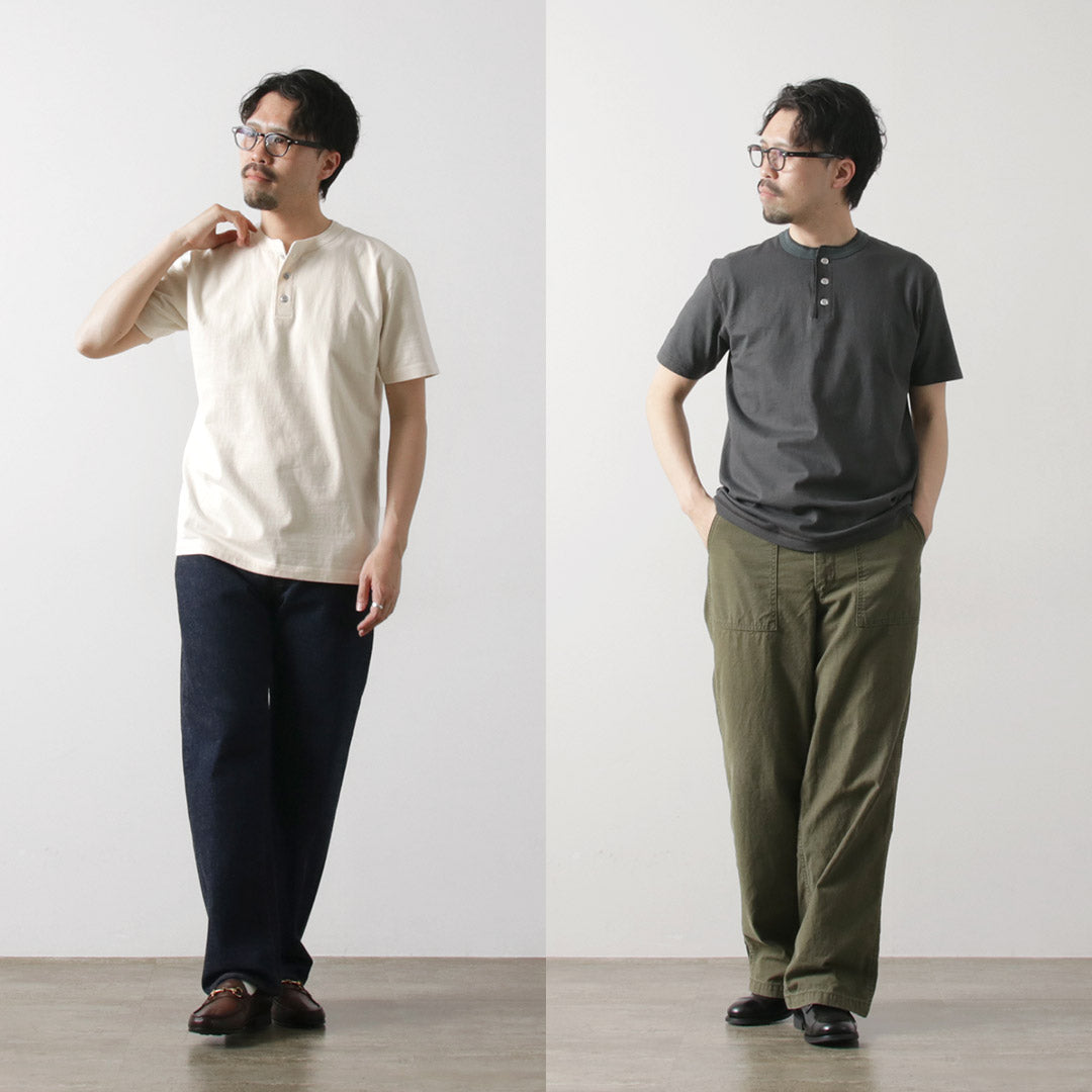 BARNS / Cozun 針織亨利領短袖T卹 SP Buttonworks