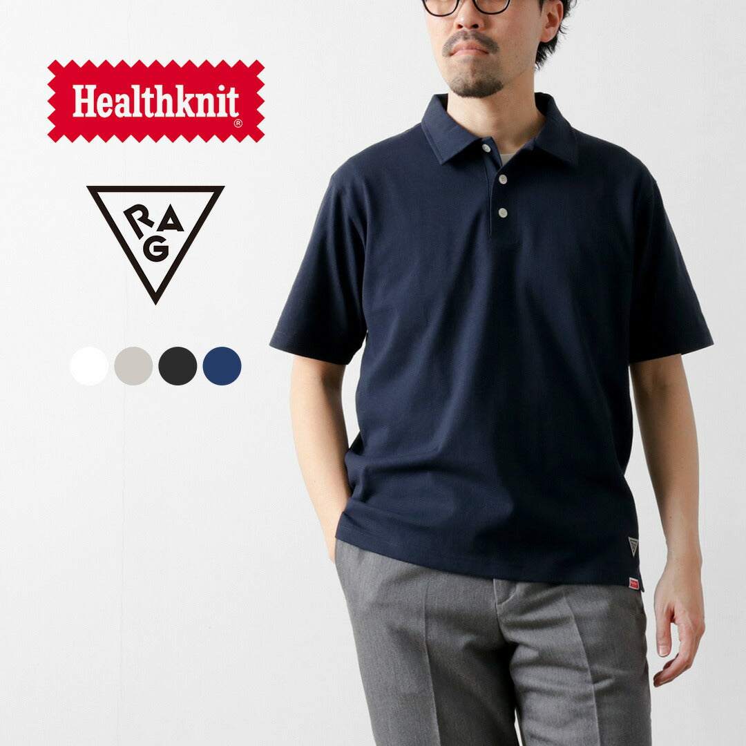 HEALTHKNIT / RAG Collaboration Short Sleeve Polo Shirt Open-End Dry Jersey