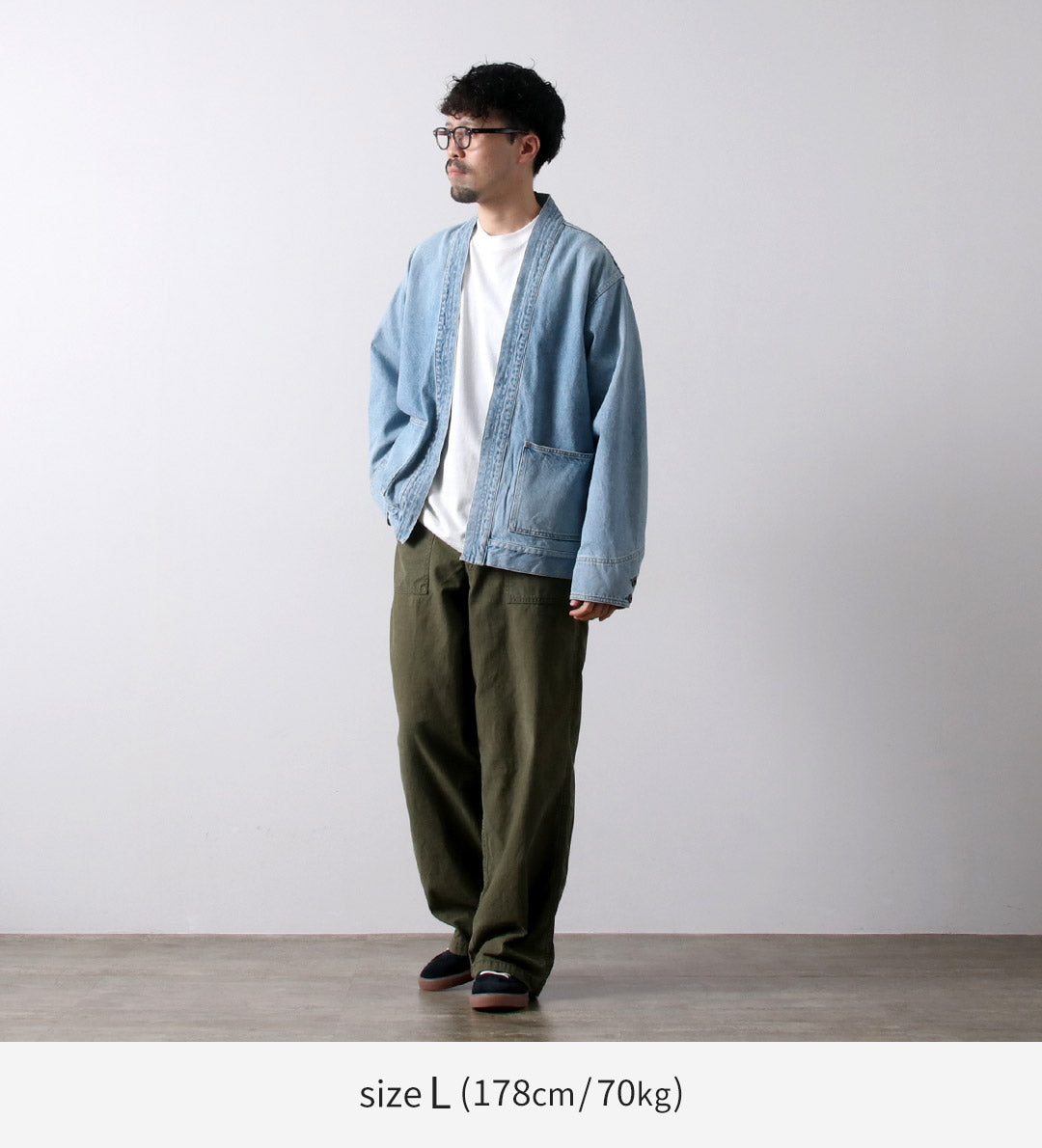 JAPÓN AZUL JEANS / JBOT1320 Chaqueta vaquera Haori