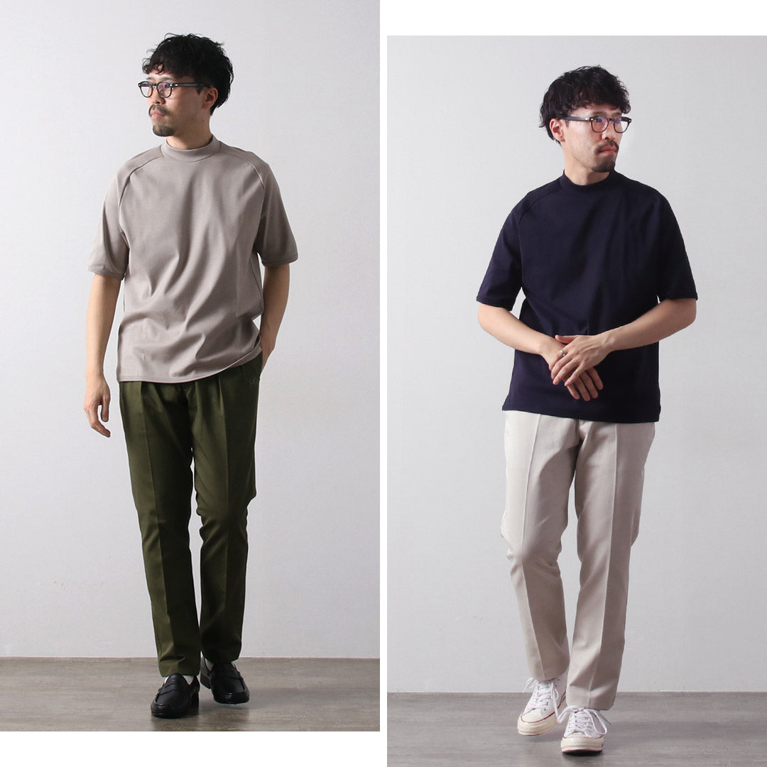RE MADE IN TOKYO JAPAN / Perfect Inner Mock Neck Half Sleeve T-Shirt