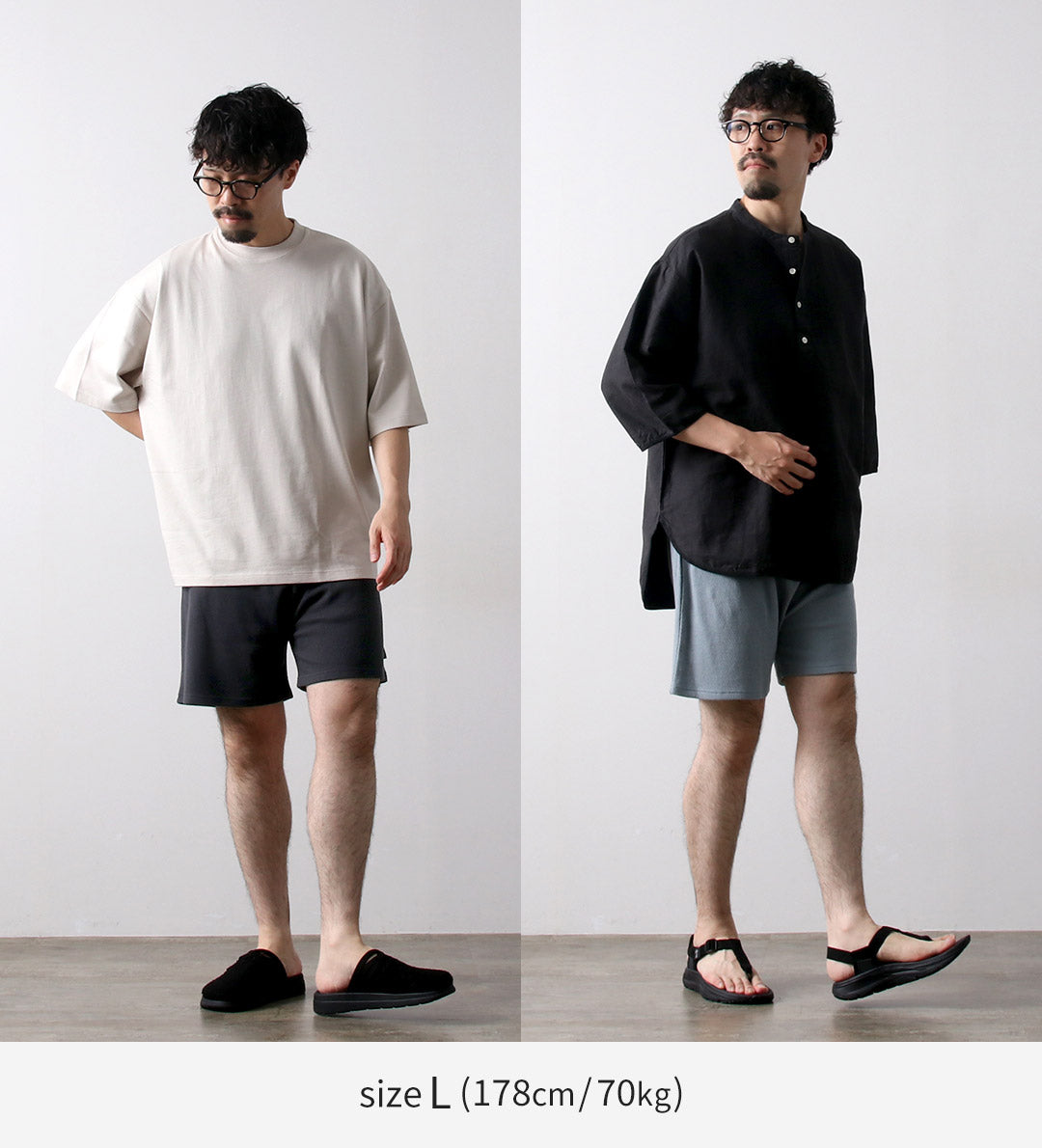 GOHEMP / Pantalones cortos cómodos de canalé múltiple