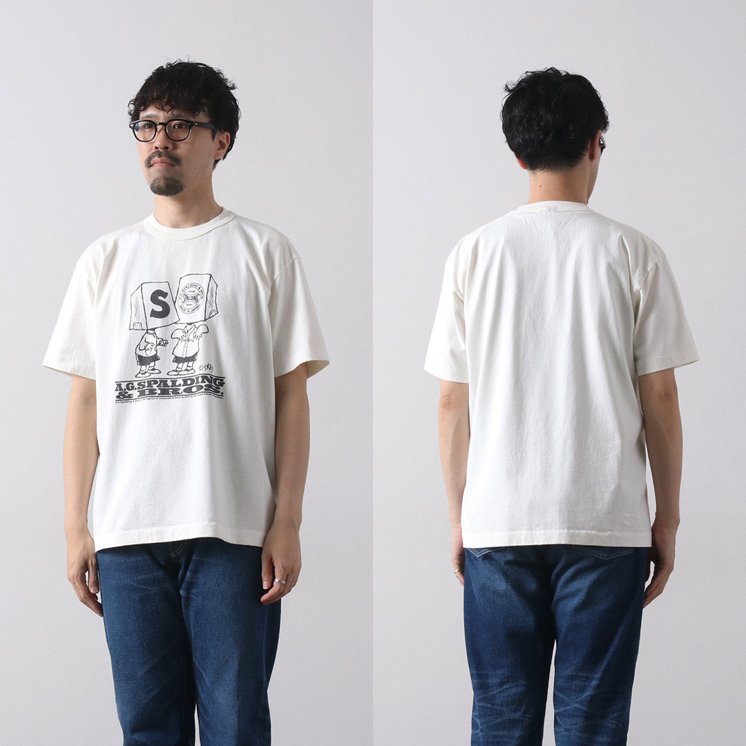 A.G.SPALDING & BROS / T-shirt imprimé carnet de croquis