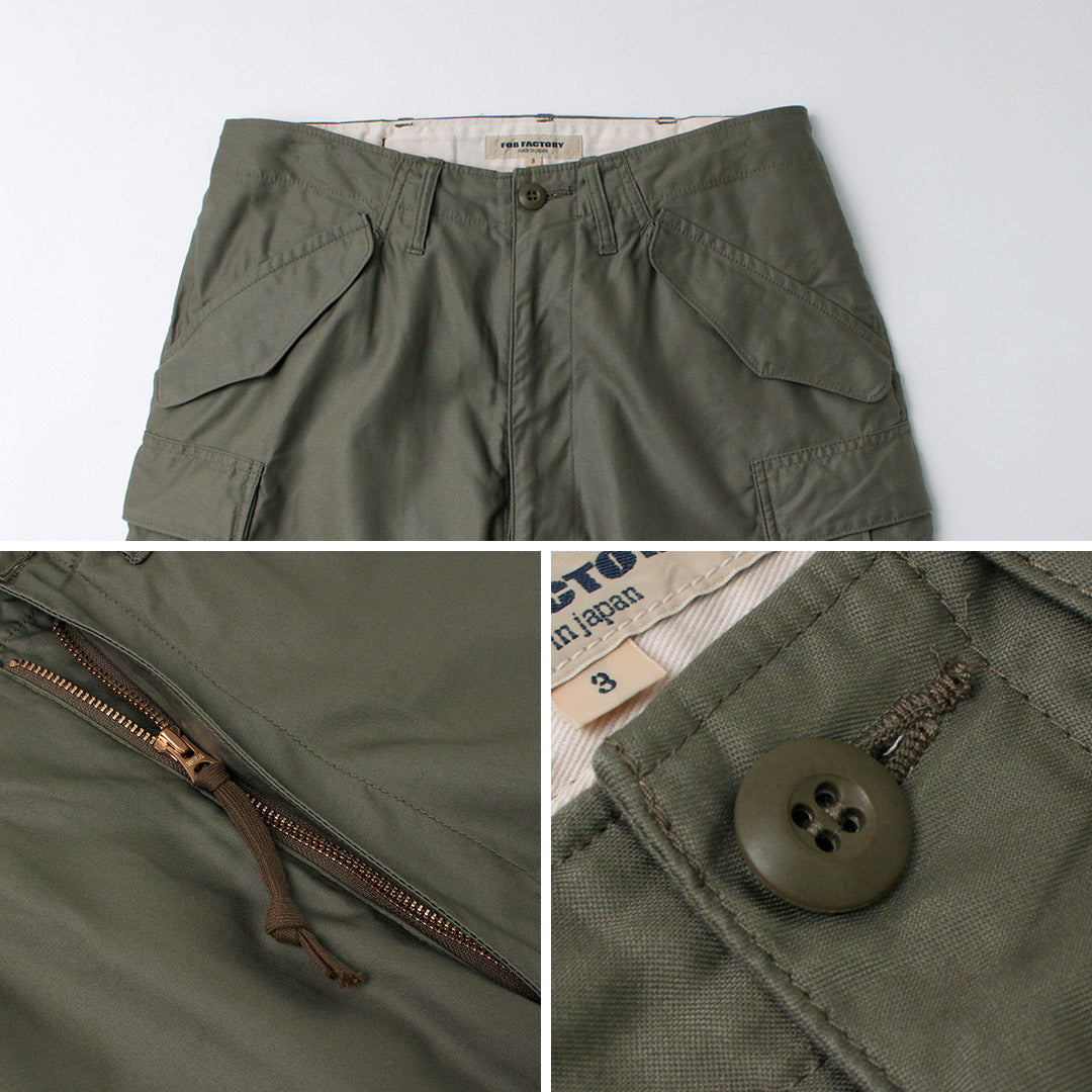FOB FACTORY / F0534 M-65 Pantalón cargo de campo