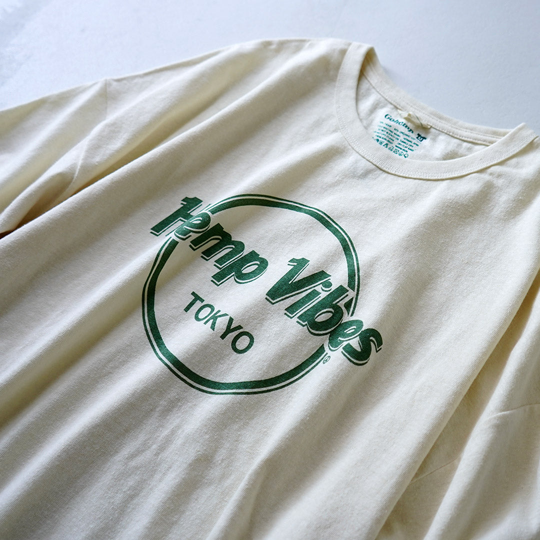 GOHEMP / Hemp Vibes 프린트 베이직 와이드 티셔츠