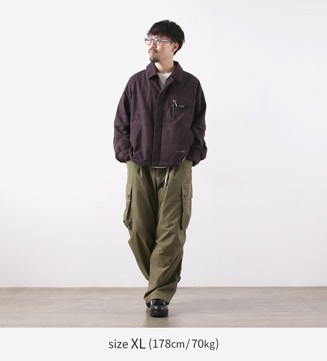 AND WANDER / Veste Octa Swing Top en coton et nylon