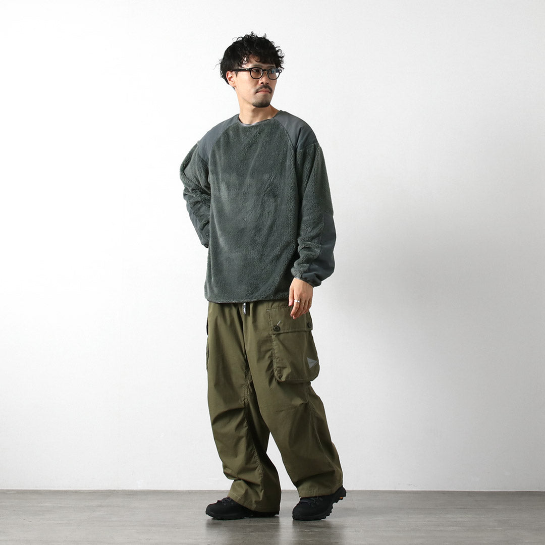 WILDTHINGS / 3 级 Shaggy 圆领套头衫