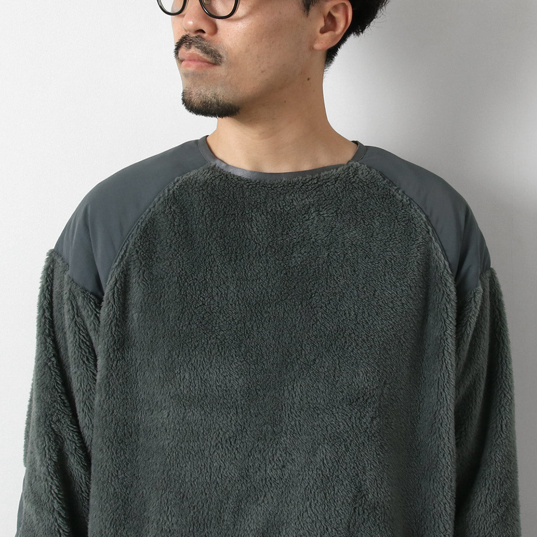 WILDTHINGS / 3 级 Shaggy 圆领套头衫