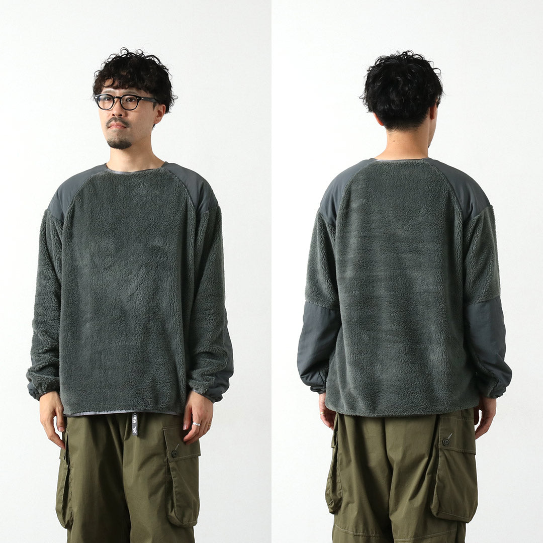 WILDTHINGS / 3 级 Shaggy 圆领套头衫