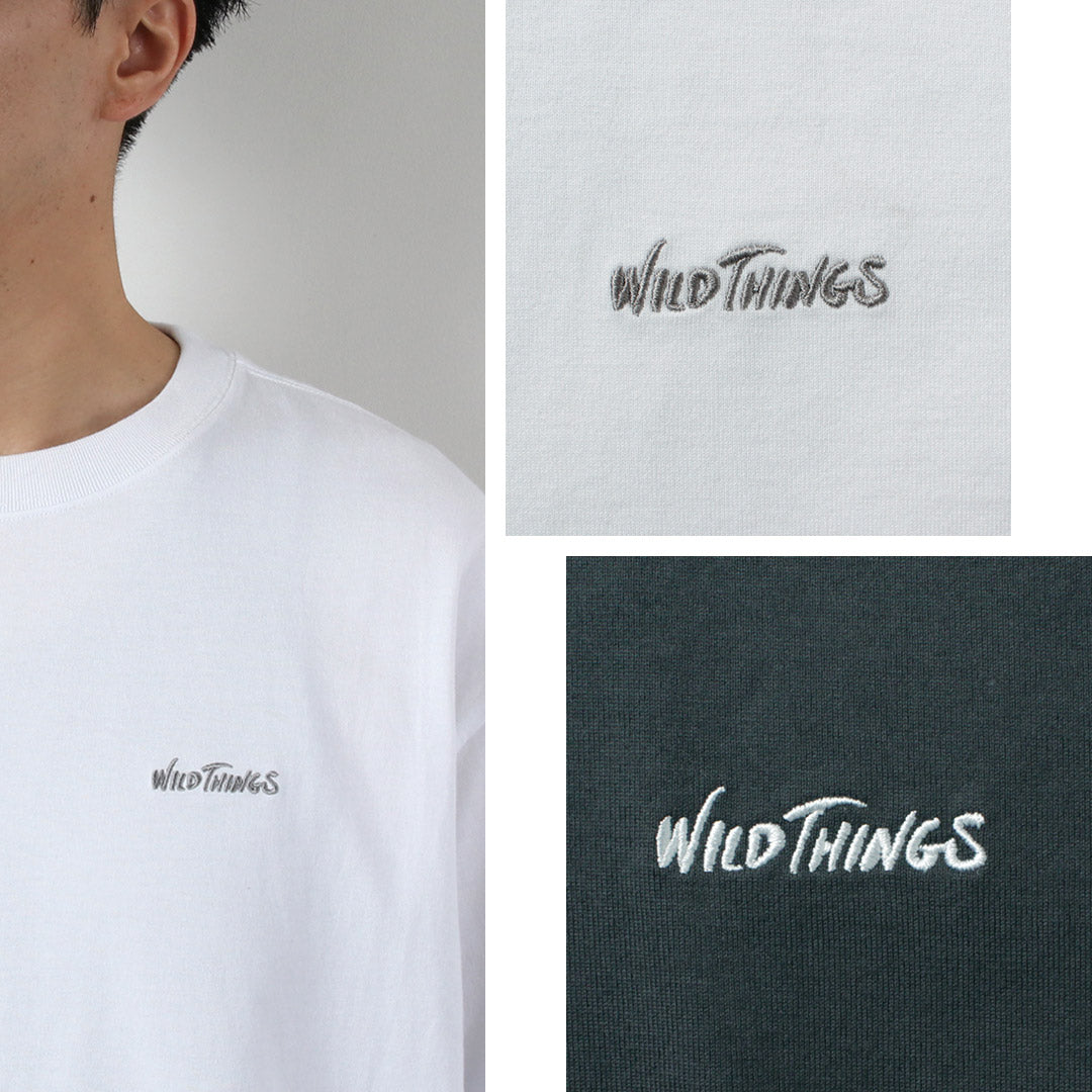 WILDTHINGS / Nowartt Lobo aullando Camiseta de manga larga