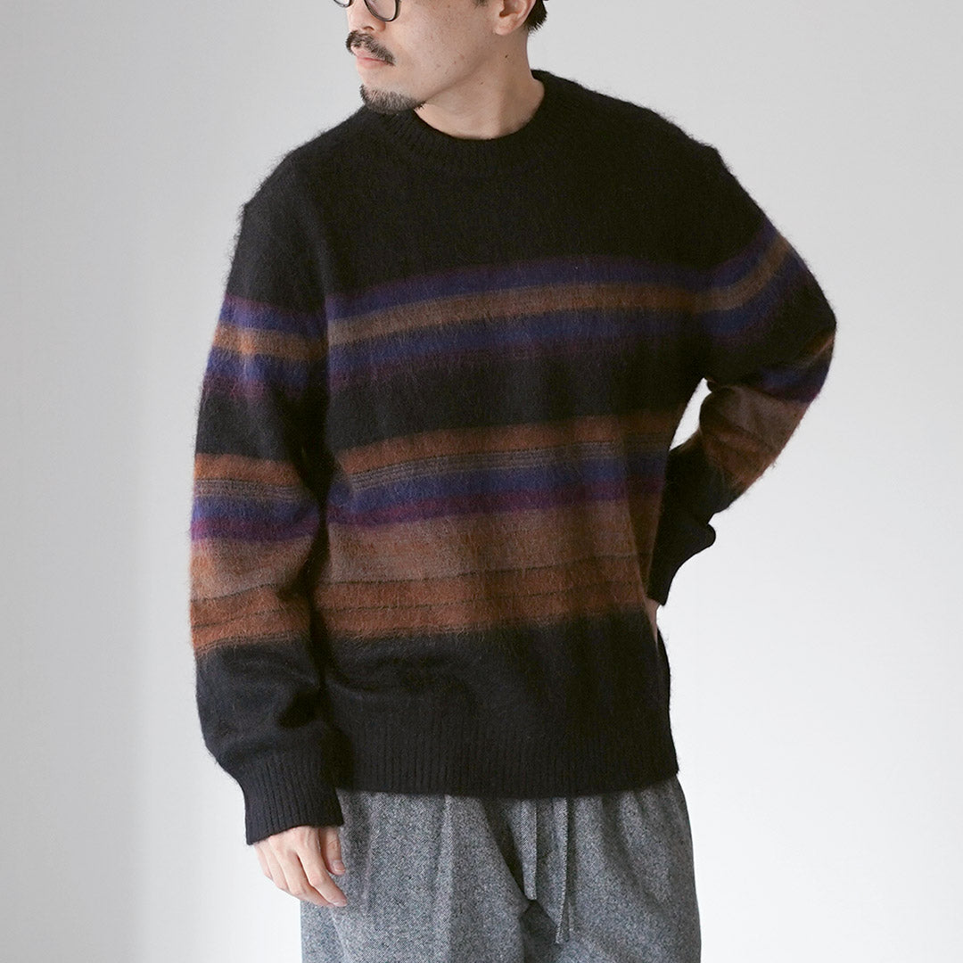 WAX LONDON / 와일드 크루 블러쉬 스트라이프 니트