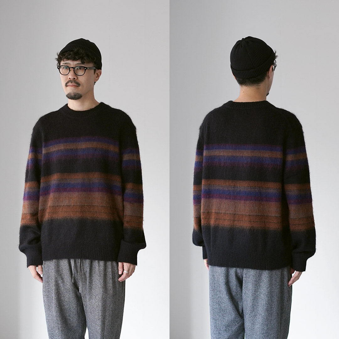 WAX LONDON / 와일드 크루 블러쉬 스트라이프 니트