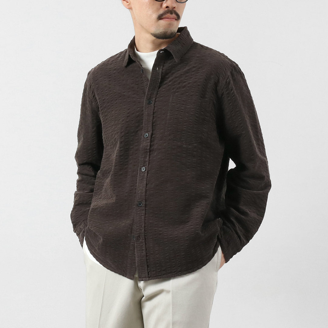 WAX LONDON / Seersucker Corduroy Sherry Shirt