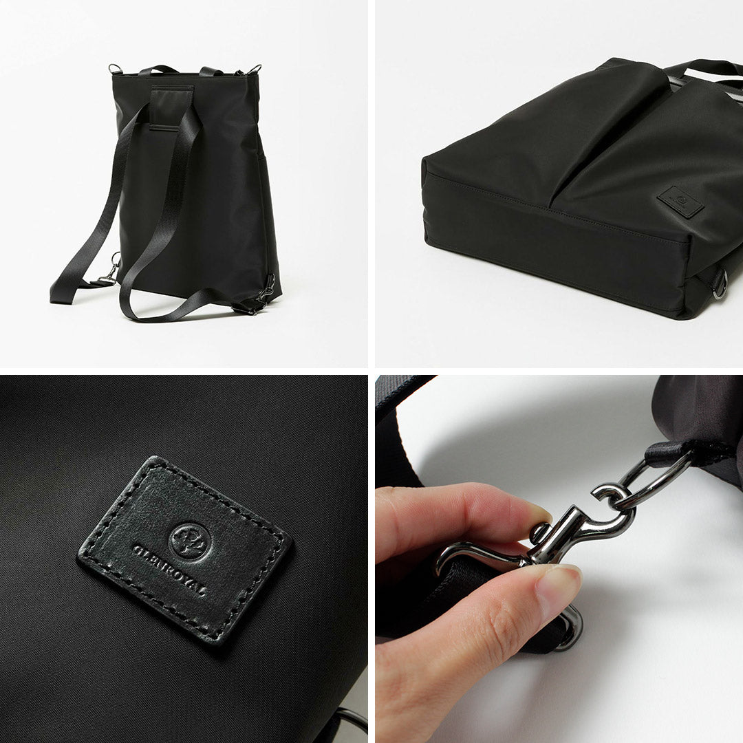 GLENROYAL / 3-Way Nylon Twill Tote Bag