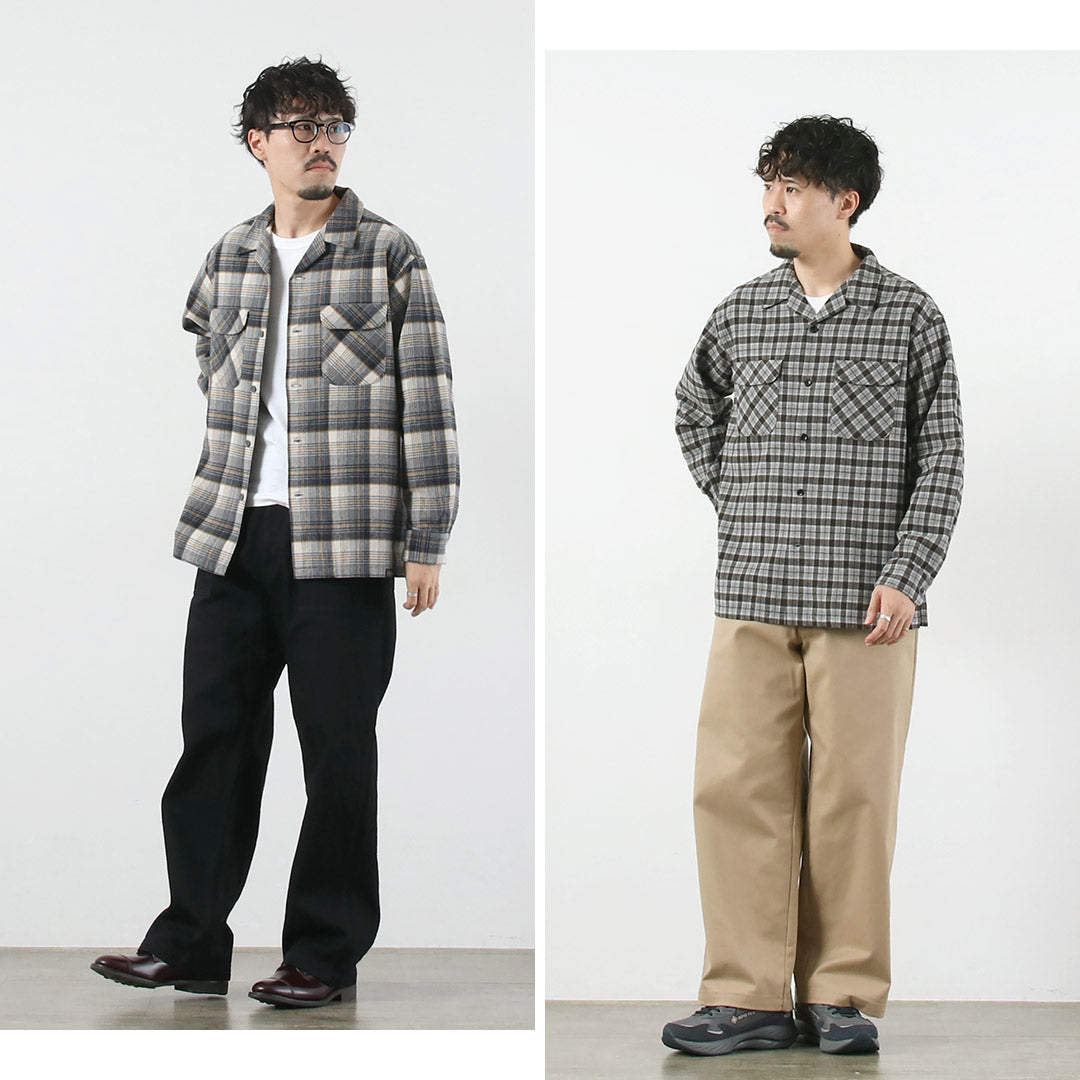 PENDLETON / Open Collared Shirt