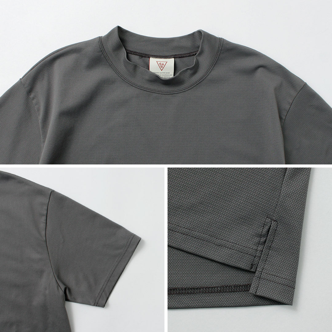 RAG / T-shirt à manches courtes et col montant doux et cool