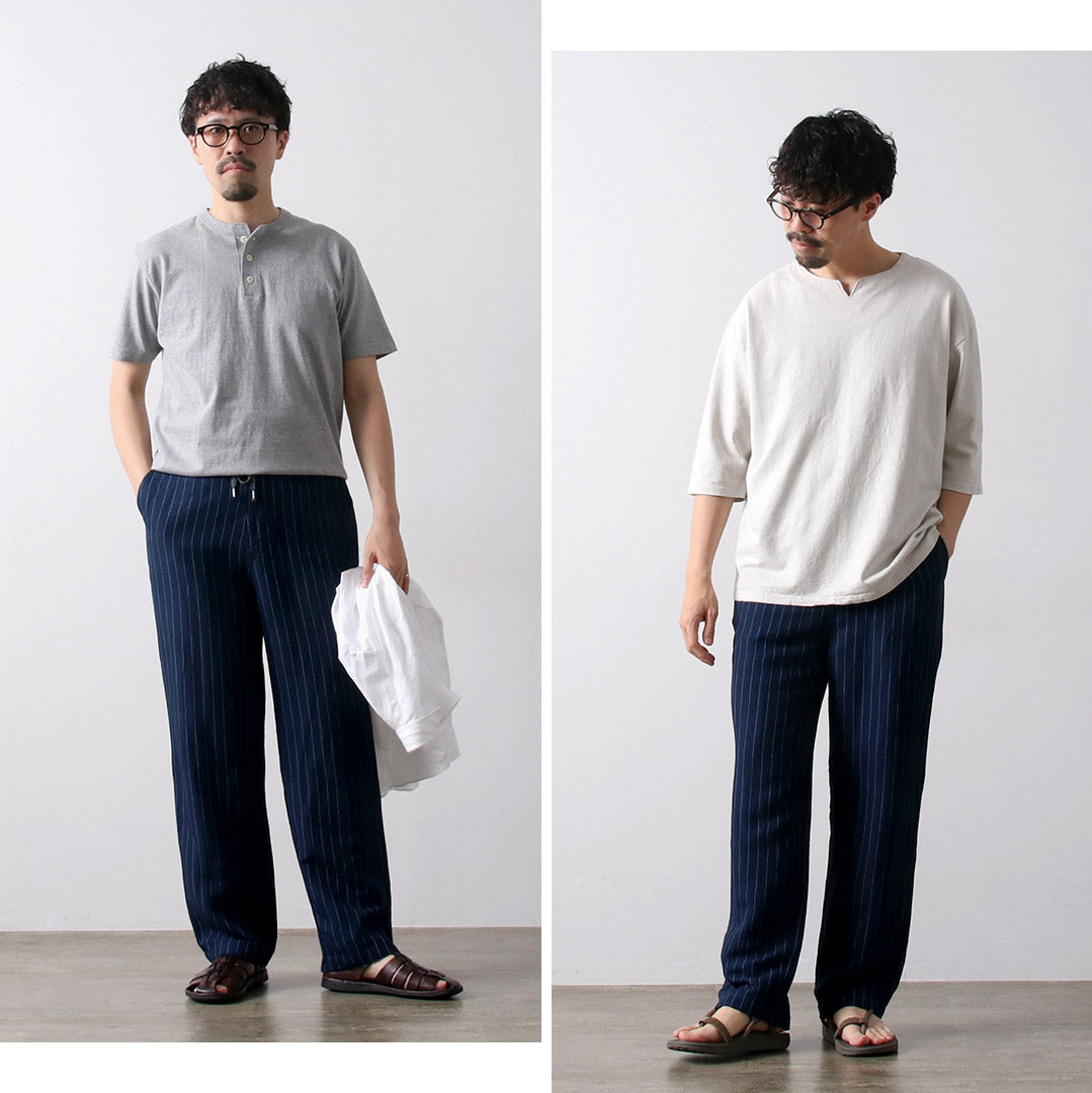 KEMA DESIGNS / Pantalon facile en lin et viscose