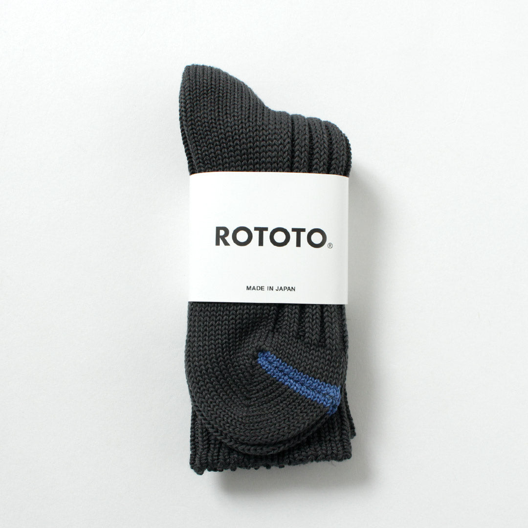 ROTOTO / Chaussettes épaisses côtelées